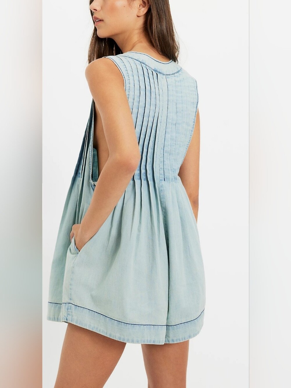 Free People Jean Webster Romper The Beach Wash Size S - Picture 3 of 12